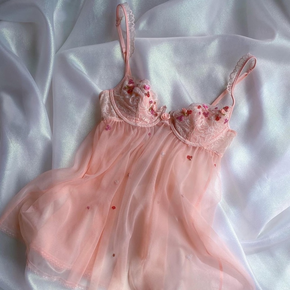 Victoria's Secret Pink Floral Babydoll